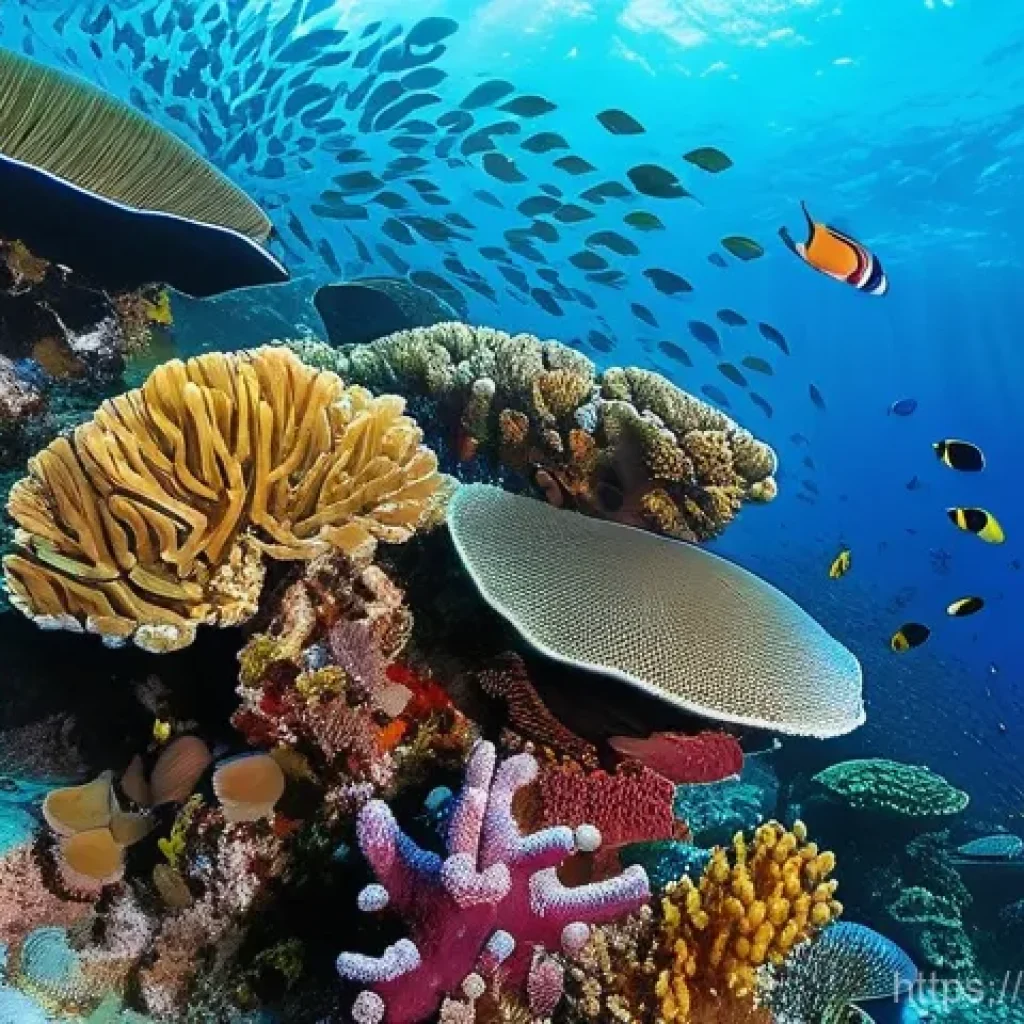 에리트레아 해양 탐험 - **Prompt 1: Vibrant Coral Paradise in Eritrean Waters**
An underwater scene capturing the breath...
