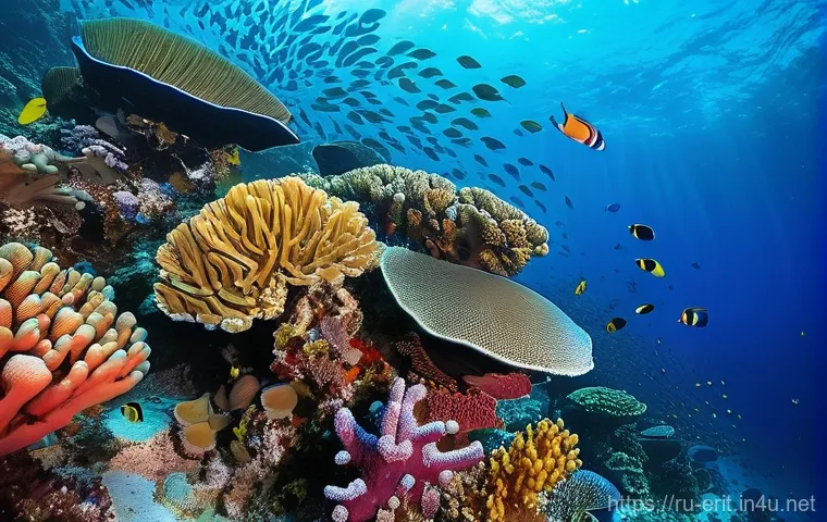 에리트레아 해양 탐험 - **Prompt 1: Vibrant Coral Paradise in Eritrean Waters**
An underwater scene capturing the breath...